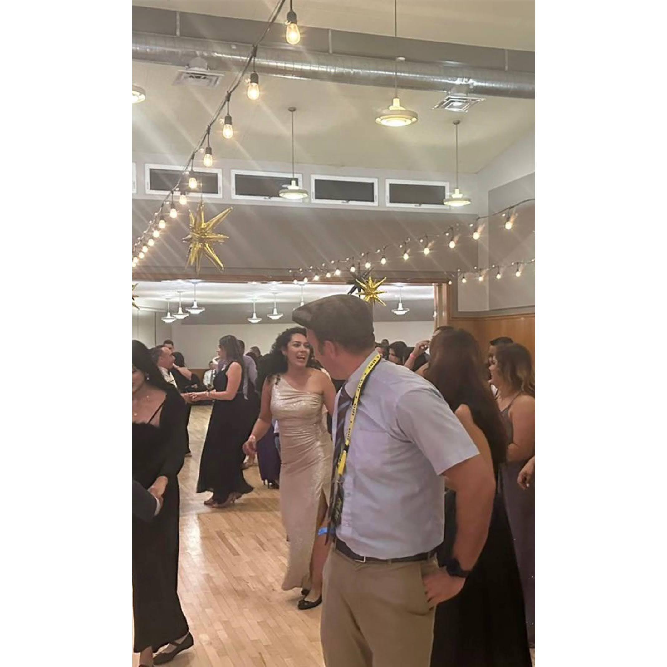 Saturday Sept 23, Micah was looking at me at the gala Dance in Pismo  Beach and I was distracted 🥰🥰
