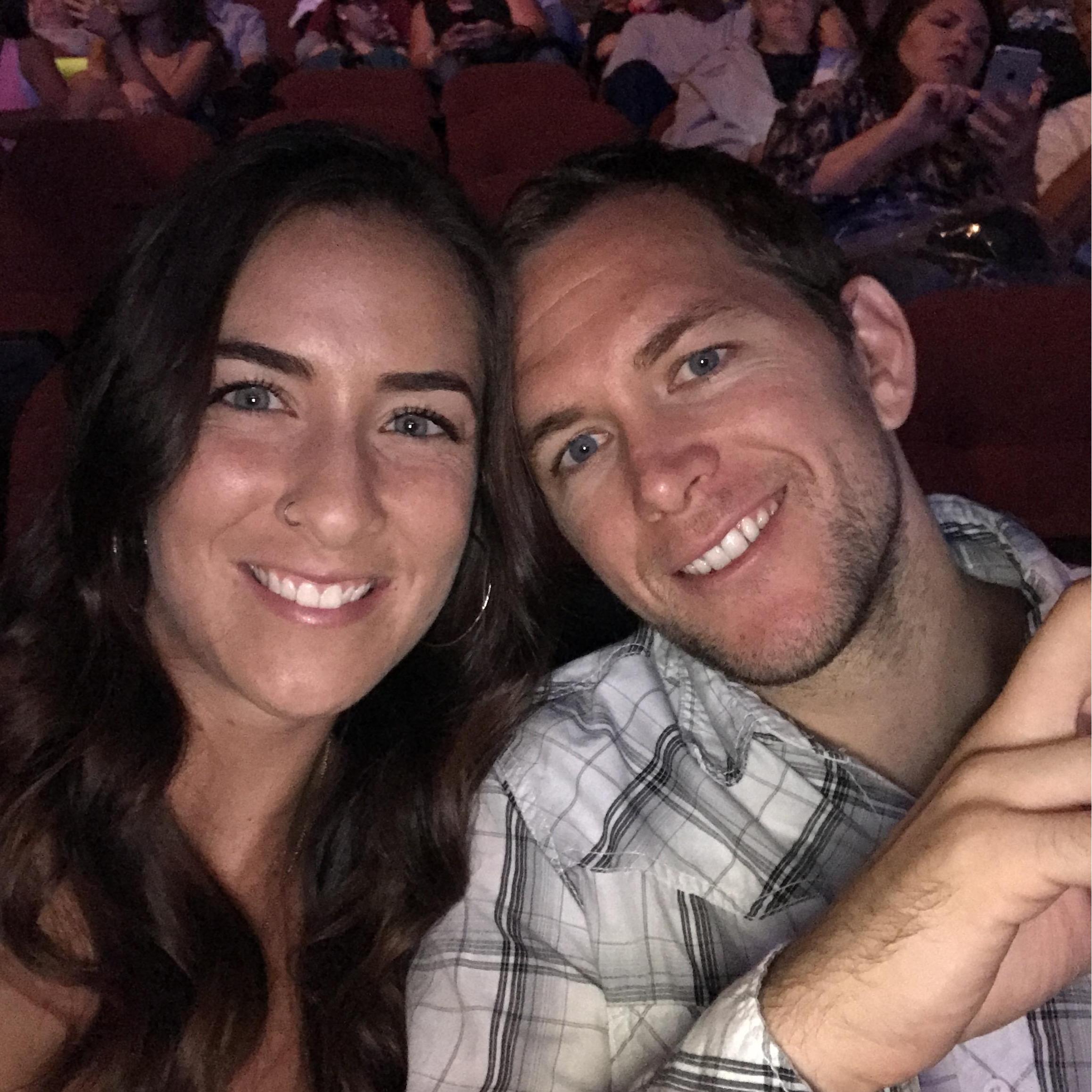 At a concert for Chris’s favorite singer, Garth Brooks,