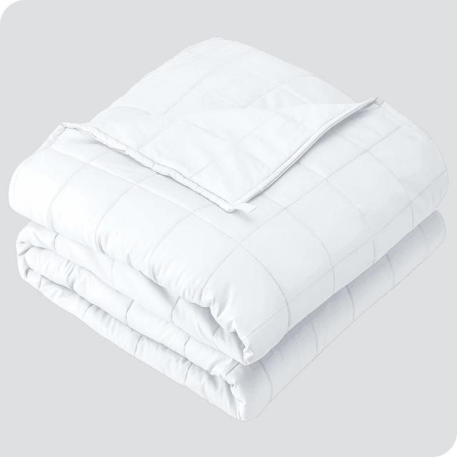 10 lb 40" x 60" Weighted Blanket Cotton White by Bare Home