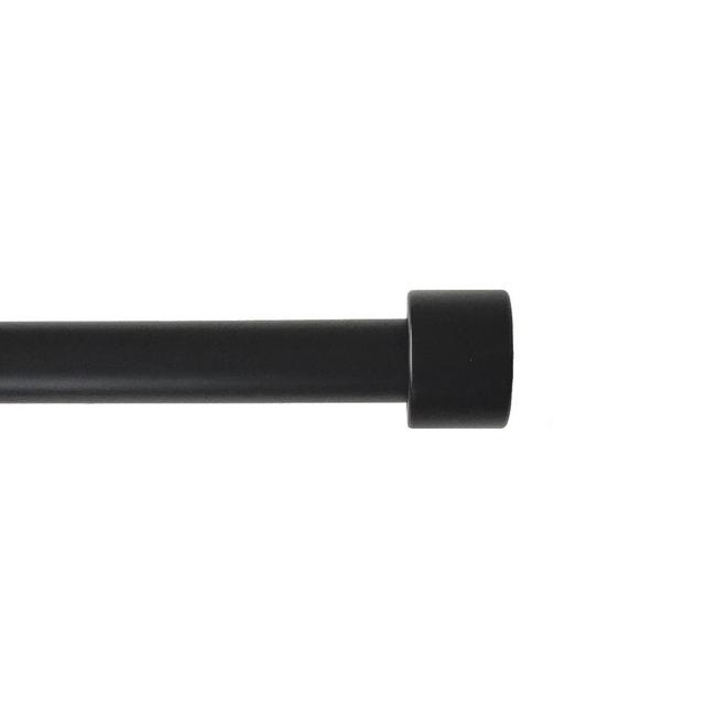 Mainstays End Cap 3/4" Dia. 30"-84" Curtain Rod, Matte Black