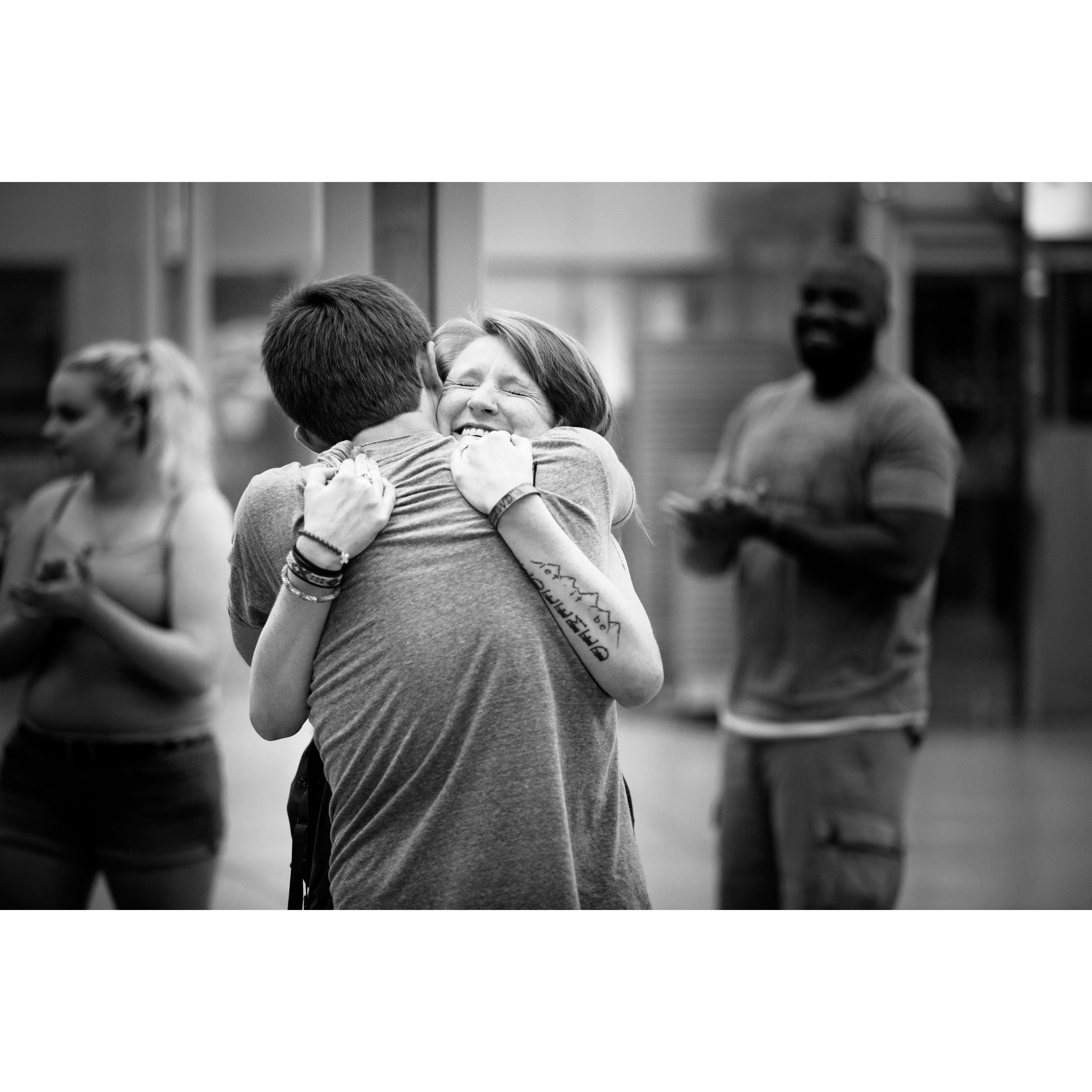 Abbie realizing she gets to do life with her best friend!!!
