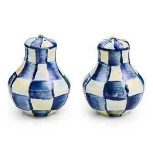 Royal Check Enamel Salt & Pepper Shakers