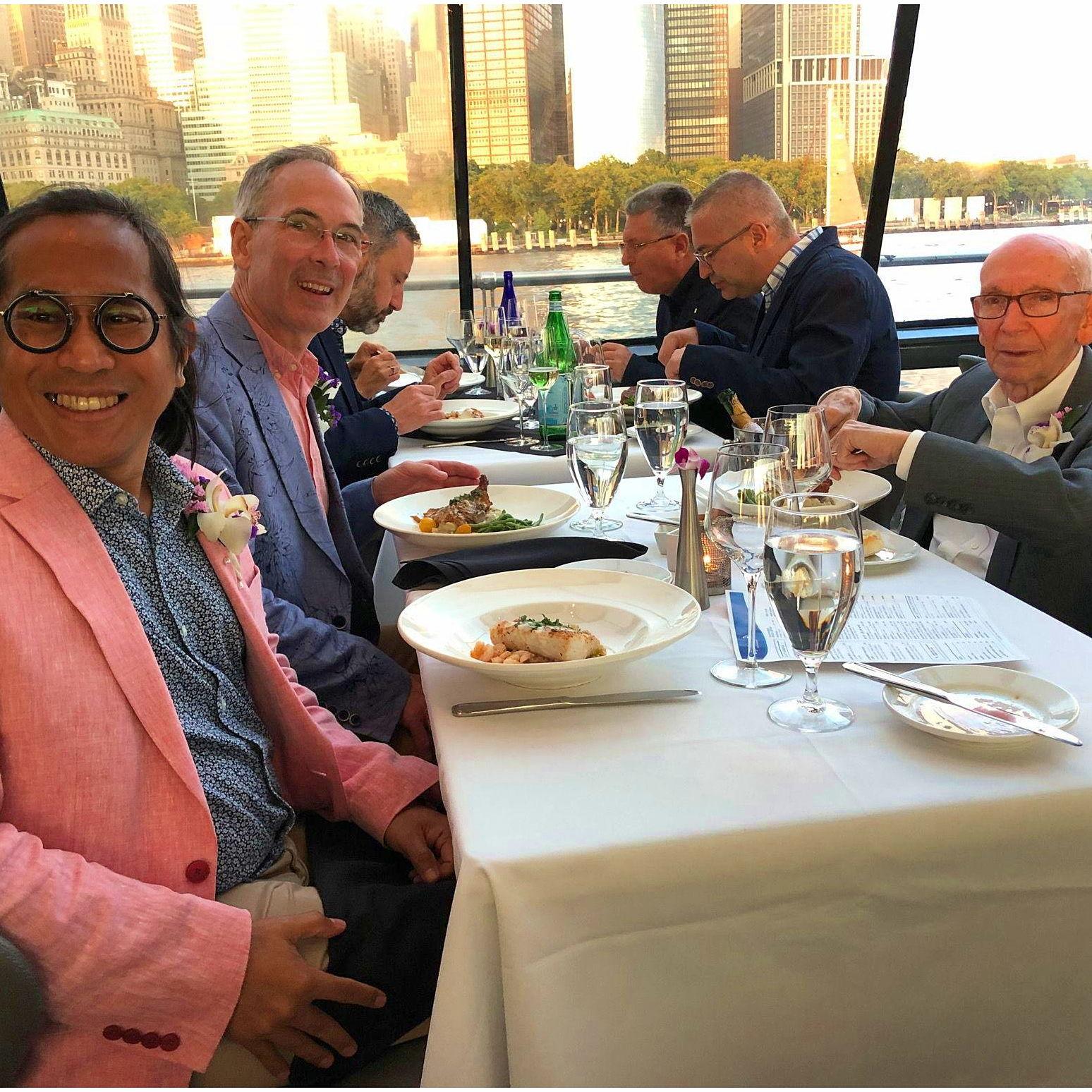 We ended our civil wedding day with a dinner cruise along Hudson and East rivers