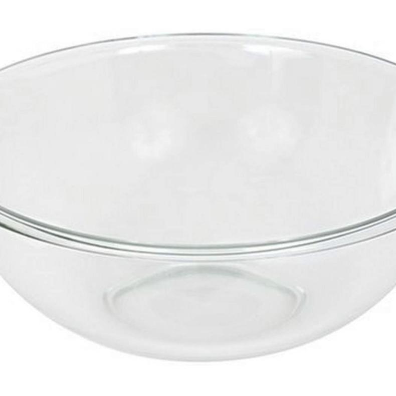 Pyrex Prepware 4-Quart Rimmed Mixing Bowl, Clear