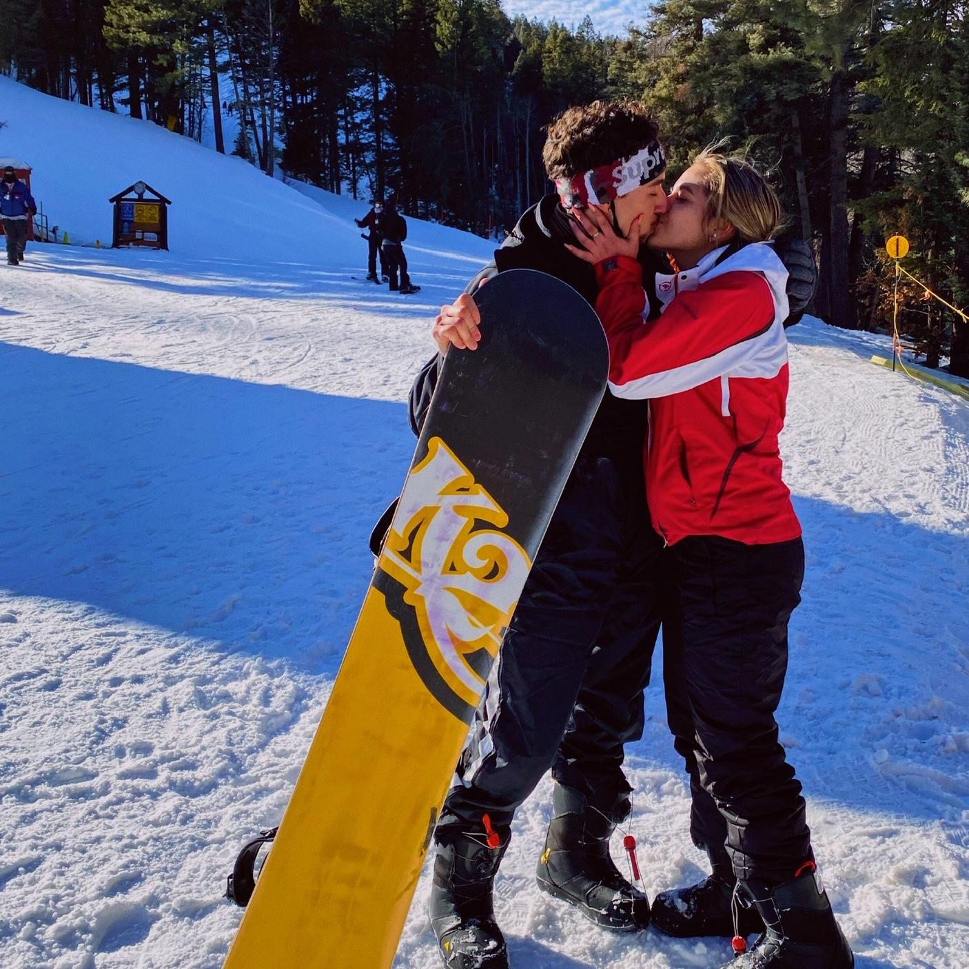 First time snowboarding