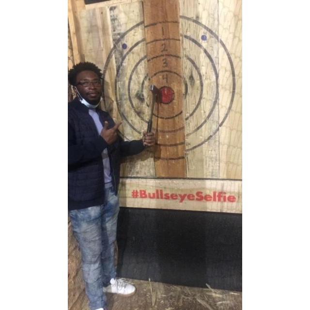 Craft Axe throwing. I lose everytime.