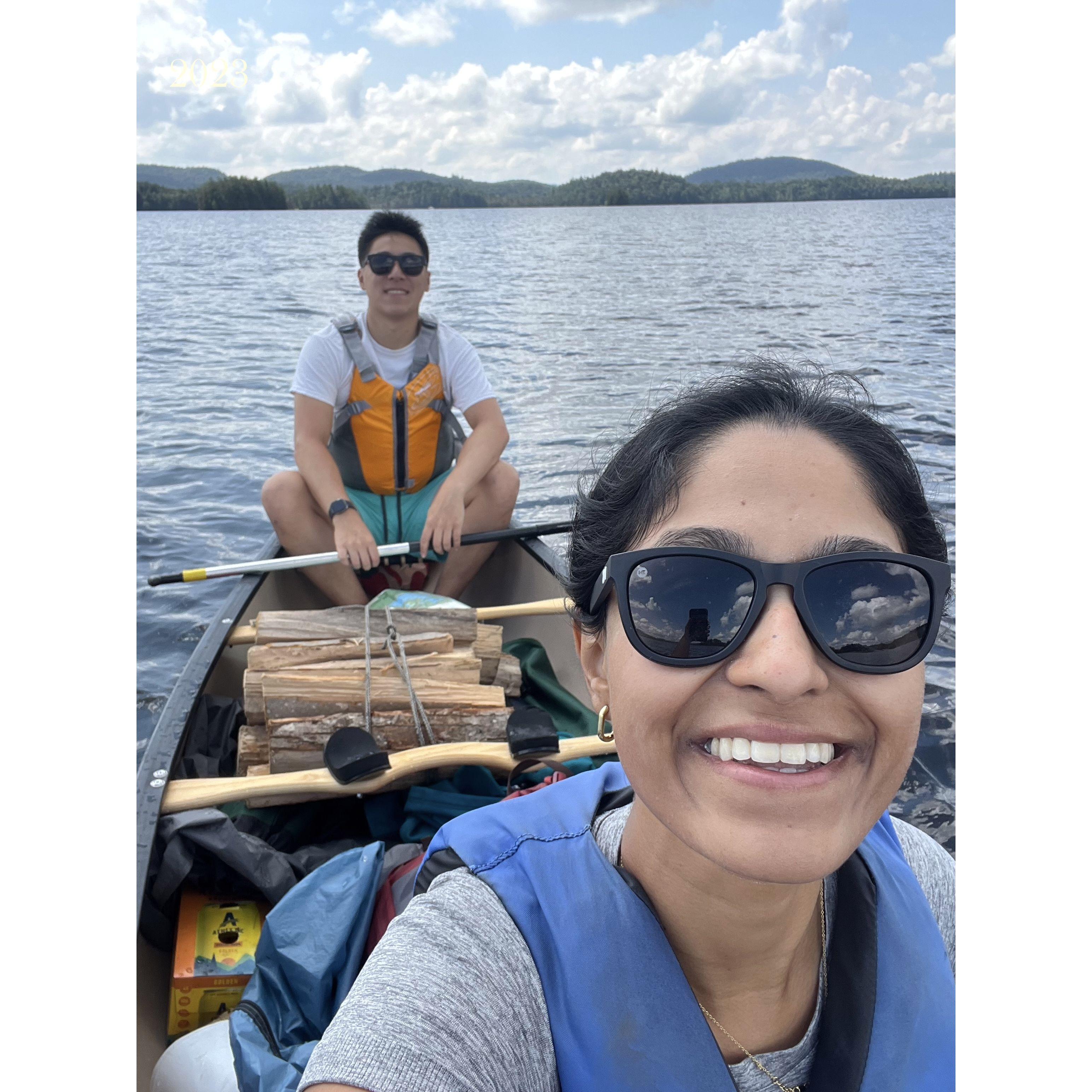 2023: Canoe camping in the Adirondacks