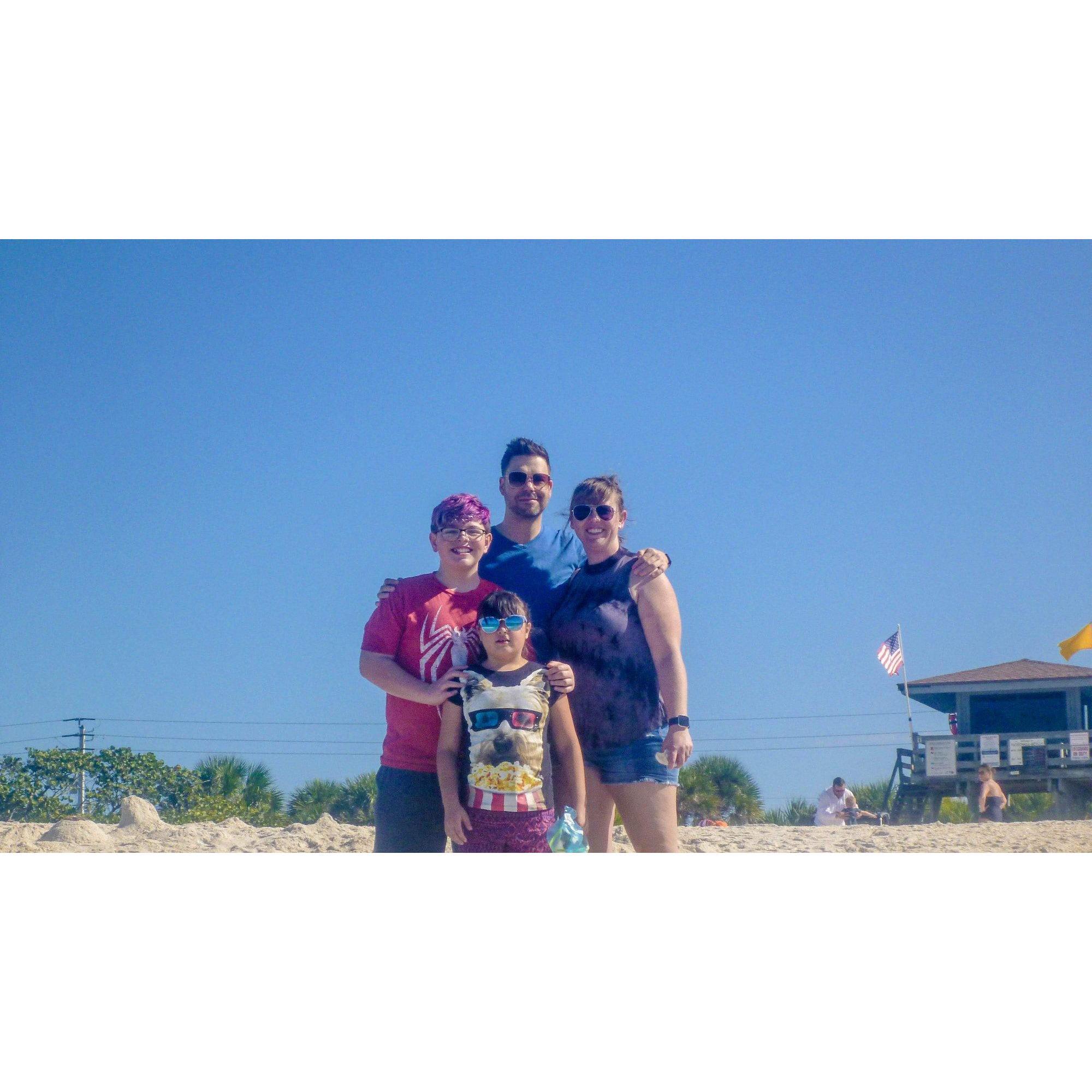 First family beach trip to Florida