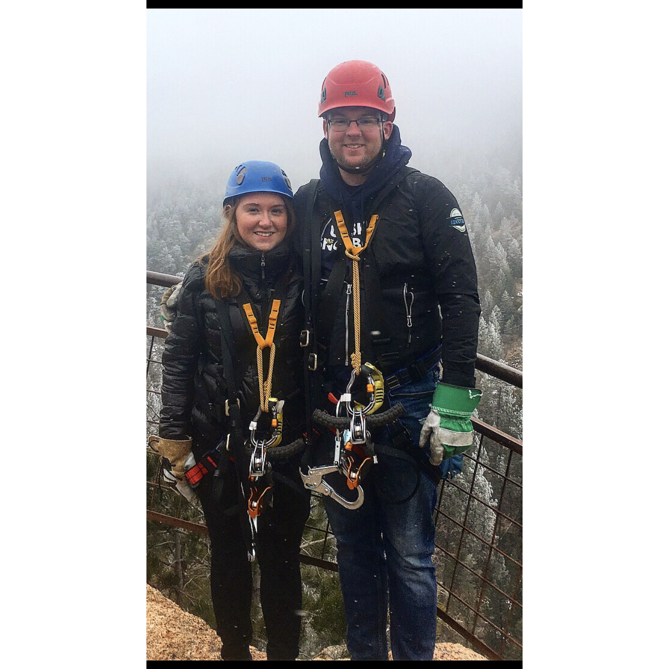 Zip lining in Colorado!