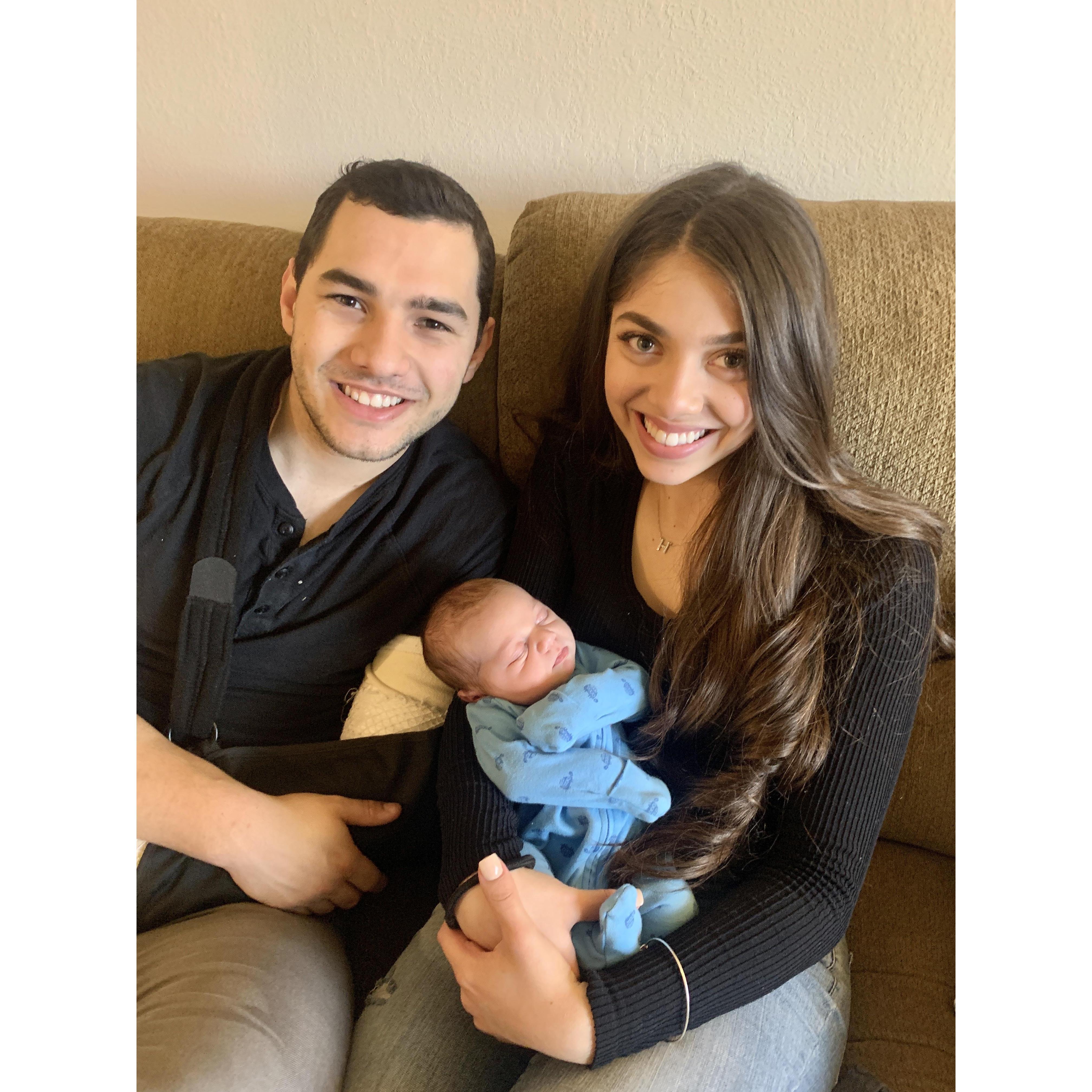 Meeting our nephew, Reece, for the first time!