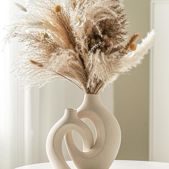 Snuggle Hollow Ceramic Vase Set of 2