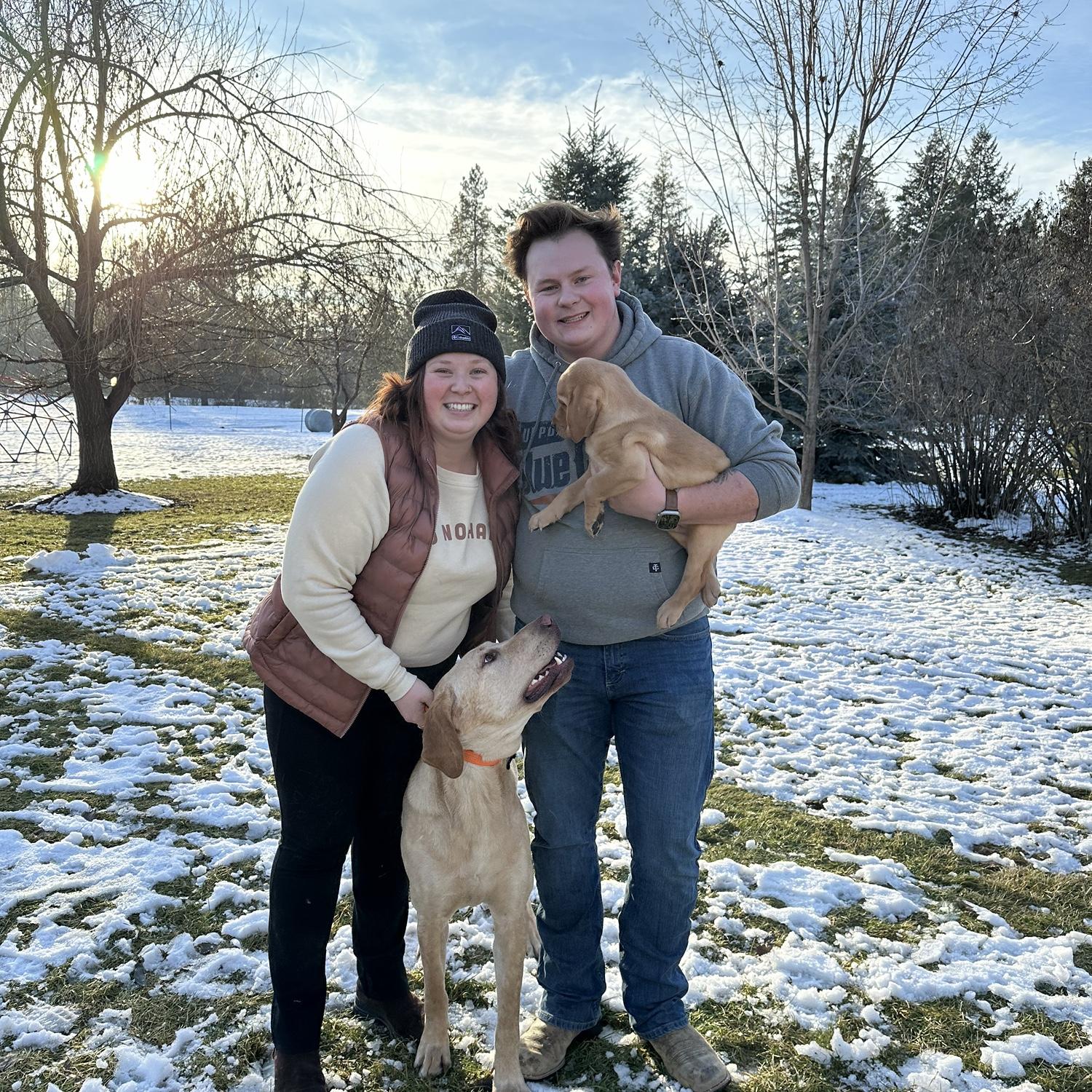 The day we picked up Finch.