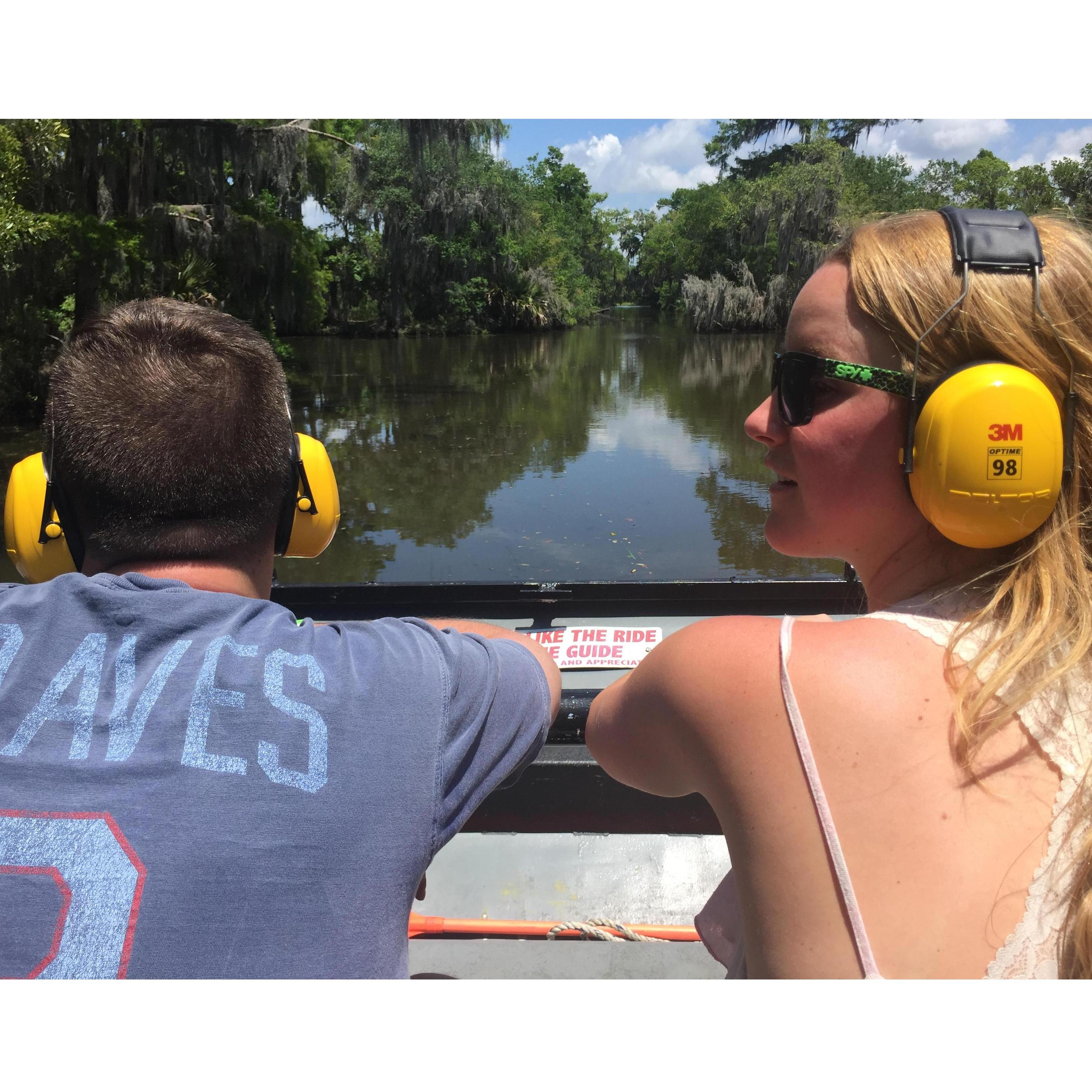 Down in the swamps of Louisiana