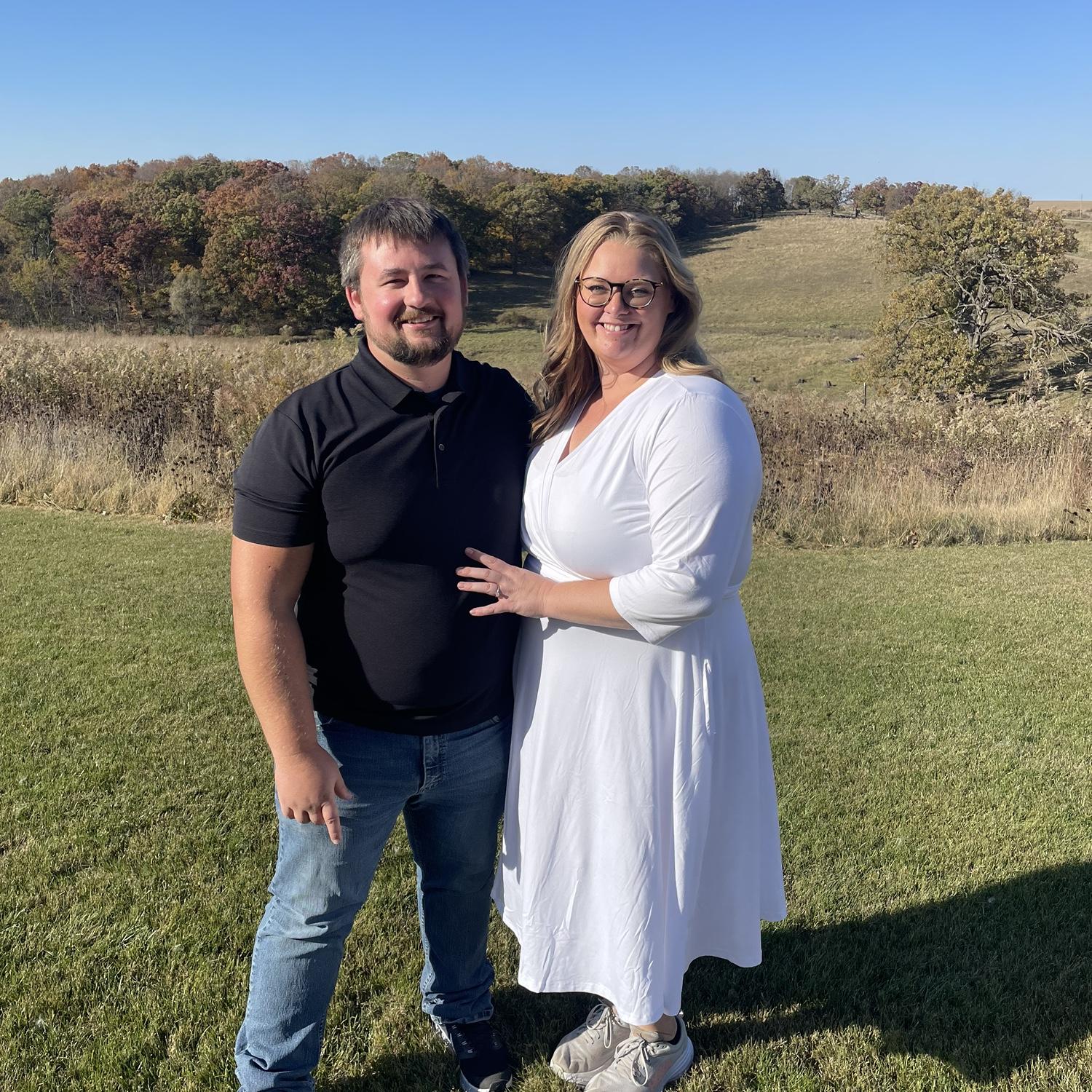 Our engagement party with the Kieffer family
