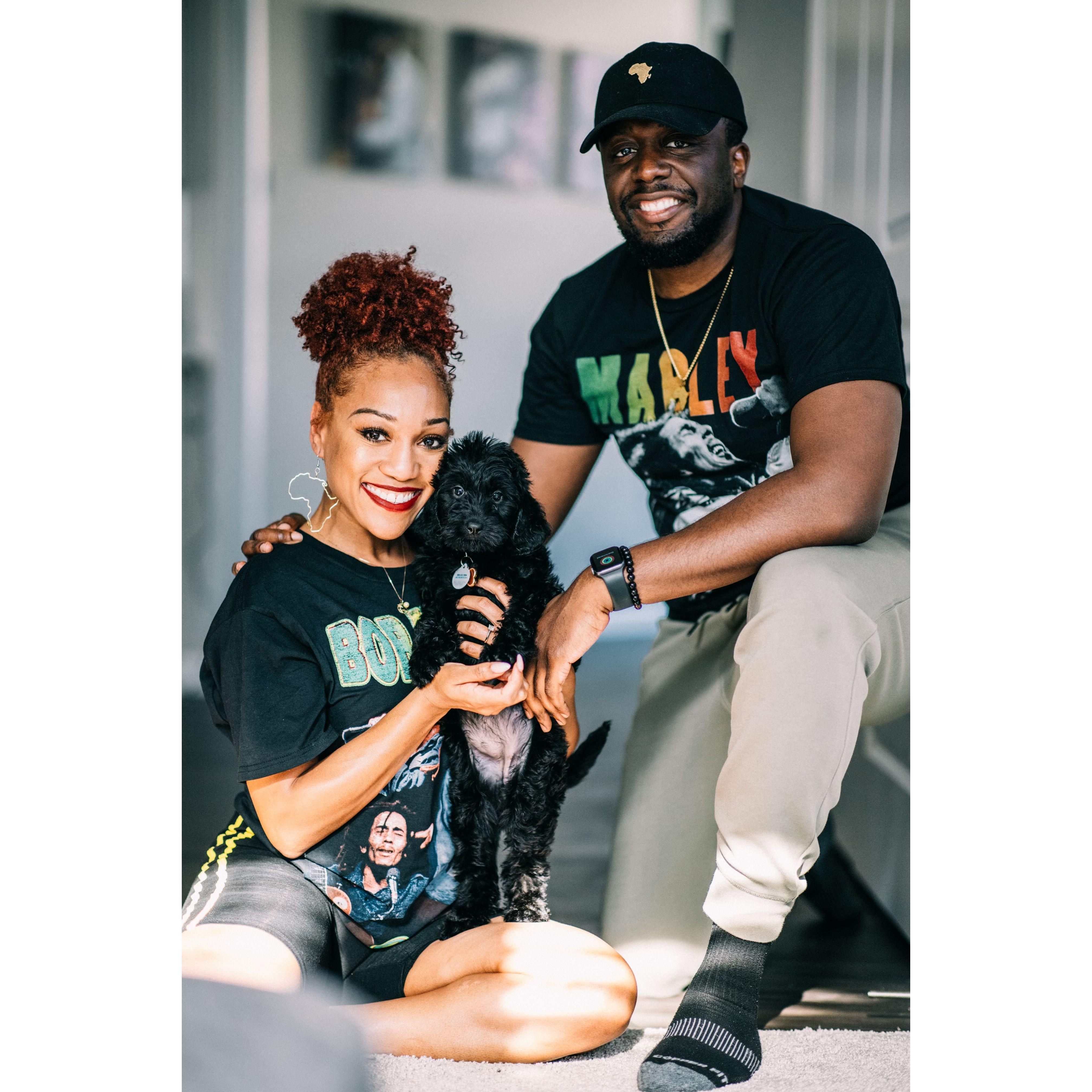 2022. At home photoshoot with Marley.
