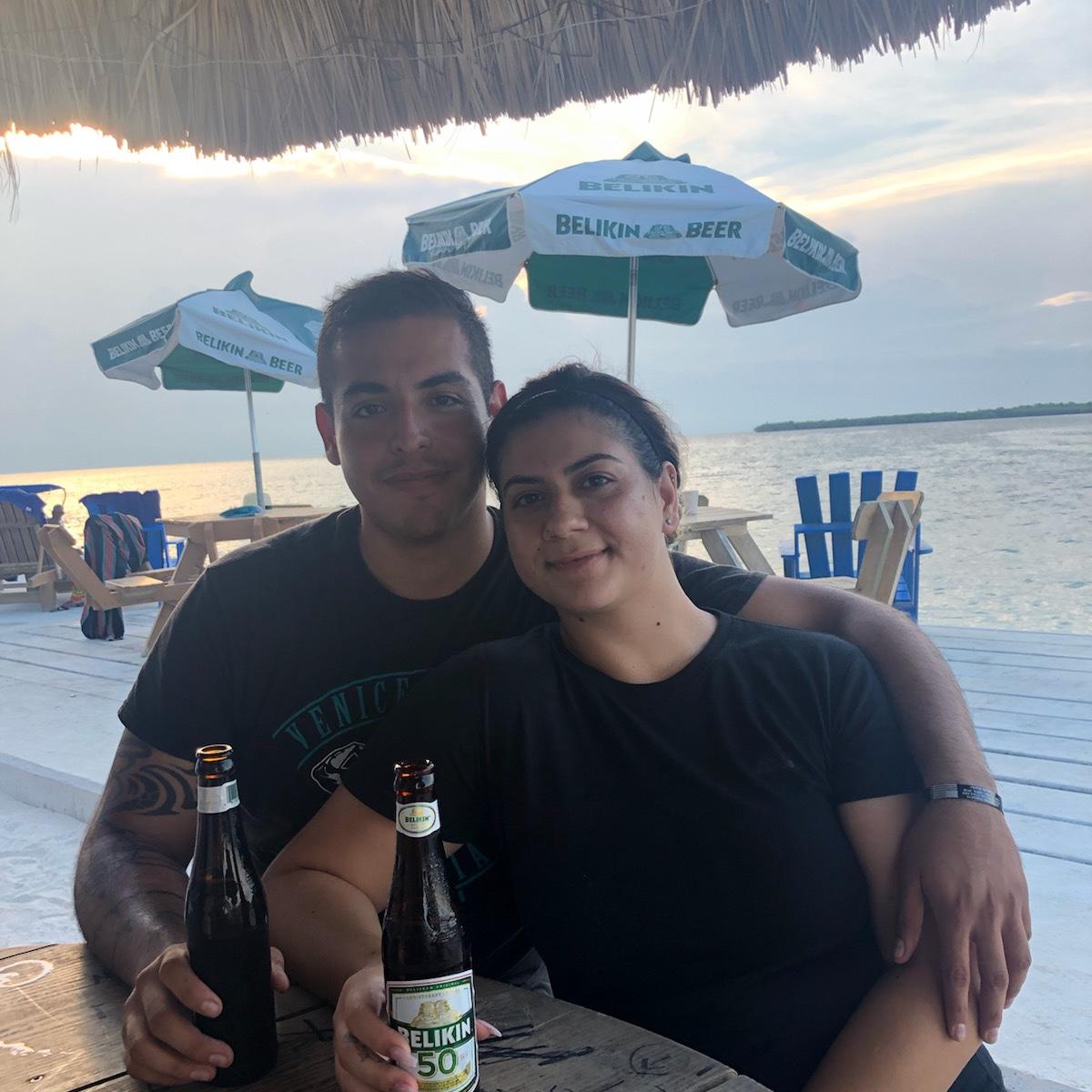 First vacation together! 
Feliz en Belize 🌊🏖️