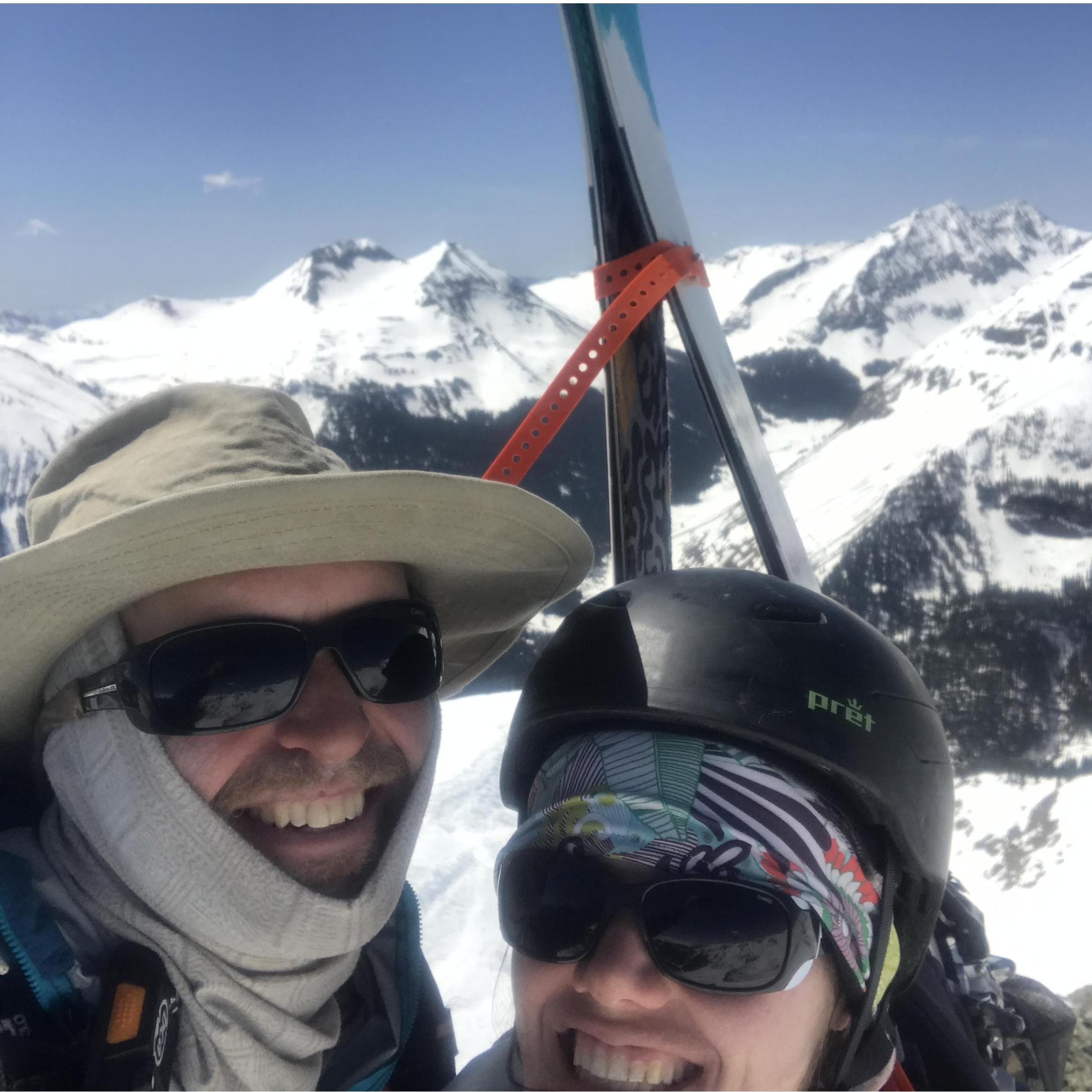 On a lunch break from working at the OPUS Hut  and we summited V5 or Paradise Peak