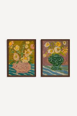 Floral Vase Diptych