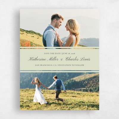 Mint, Green Wedding Save the Date - Abbey Photo