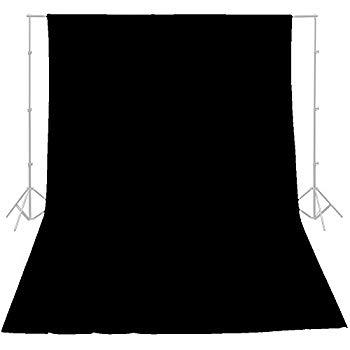 10 x 12 Ft Black Muslin Backdrop