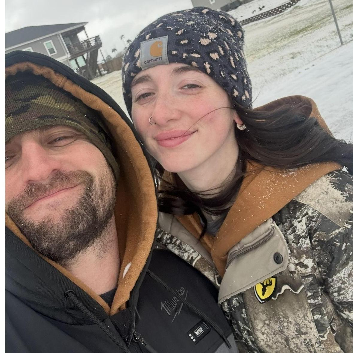 Our first snow day together.