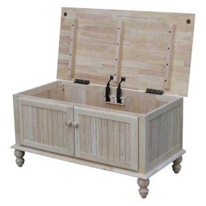 International Concepts Ready to Finish Cottage Blanket Chest