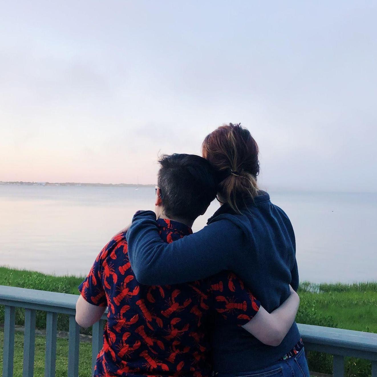 Our last sunset on Montauk lake at Jack's grandparents' home.