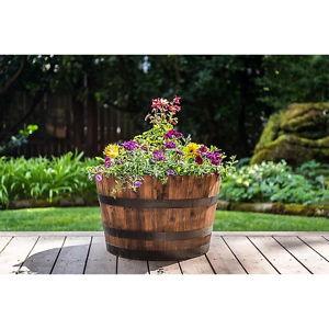 Whiskey Barrel Planter