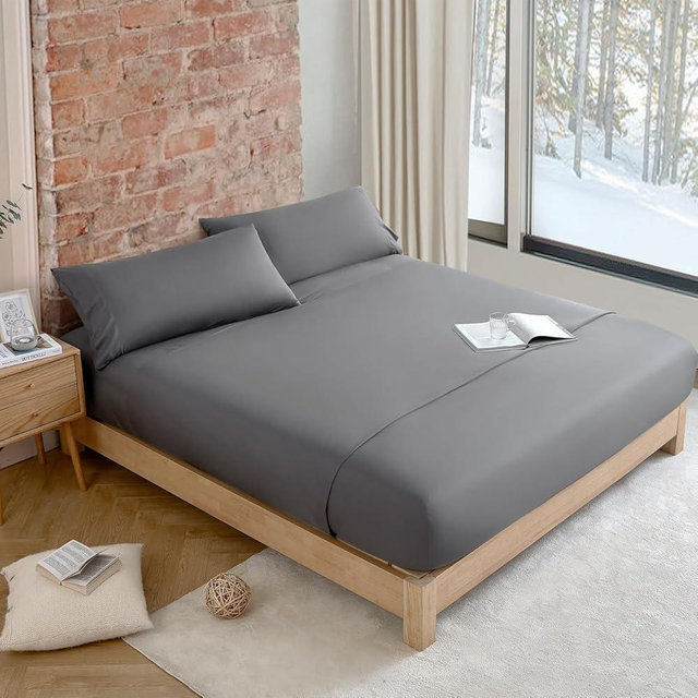 Byourbed Snorze® Cloud Sheet Set - Coma Inducer® Ultra Cozy - Twin XL in Charcoal
