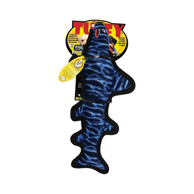 Tuffy's Ballistic Shark Pet Toy - Blue