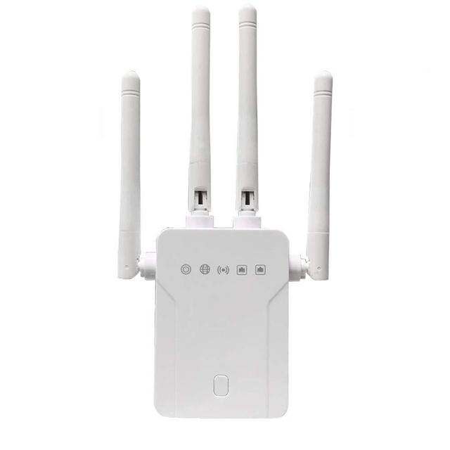 WiFi Extender - WiFi Repeater, WiFi Booster Covers Up to 2500 Sq.ft and 30 Devices, Up to 1200Mbps Dual Band WiFi Repeater with Ethernet Port, Wireless Signal Booster for Home