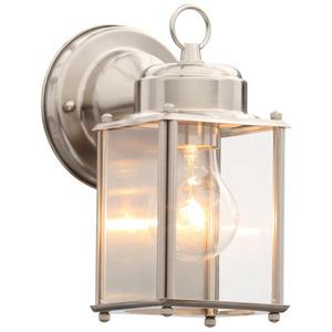 Brushed Nickel Outdoor Wall Lantern