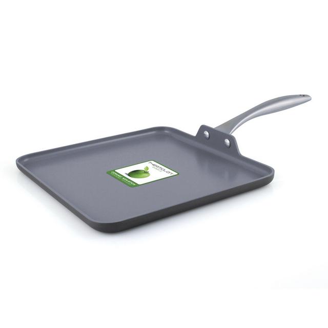 GreenPan™ Lima Ceramic Nonstick 11-Inch Square Griddle in Grey