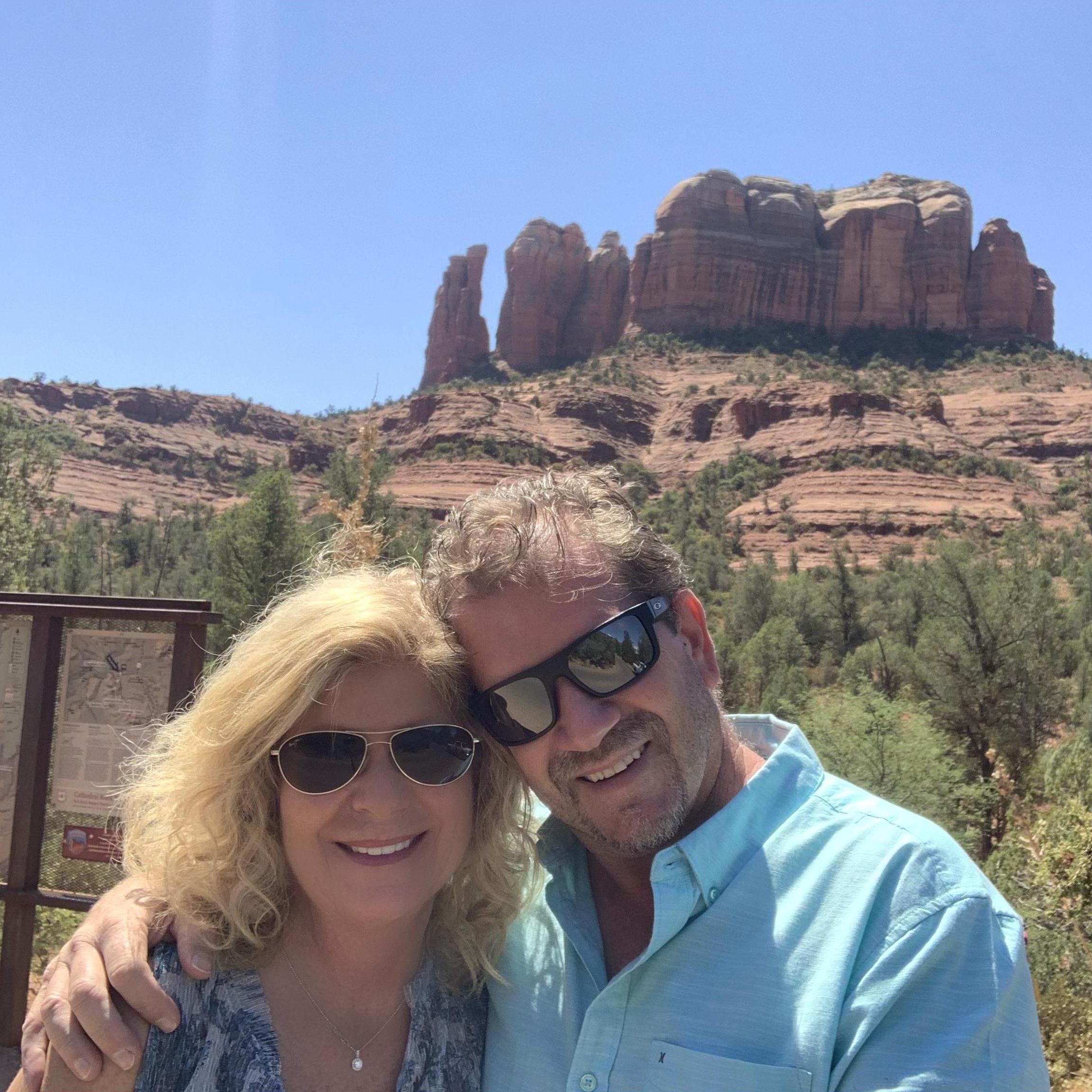 Enjoying the majestic sites in Sedona Arizona.