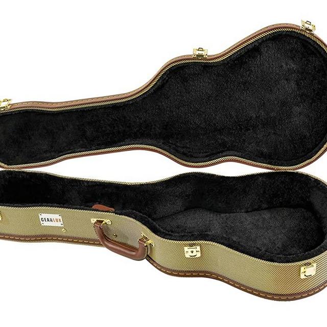 Gearlux Gold Tweed Baritone Ukulele Case (31" Length)