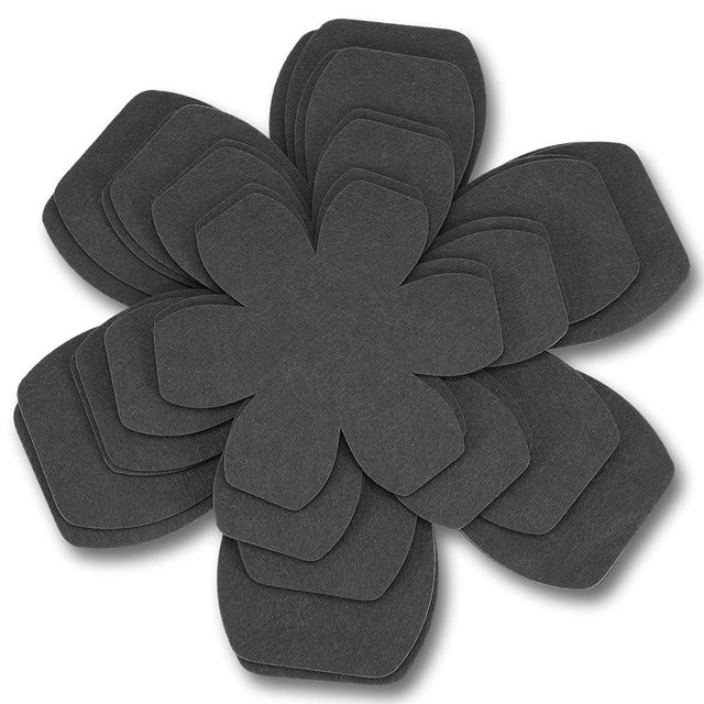 Oruola 8Pcs Pot Protectors for Stacking,Black Pan Protectors for Stacking,4 Different Sizes Felt Pan Protectors,Avoid Stratching or Marring Perfect for Glass Ceramic Plates Cookwares(6" 8" 10" 12")