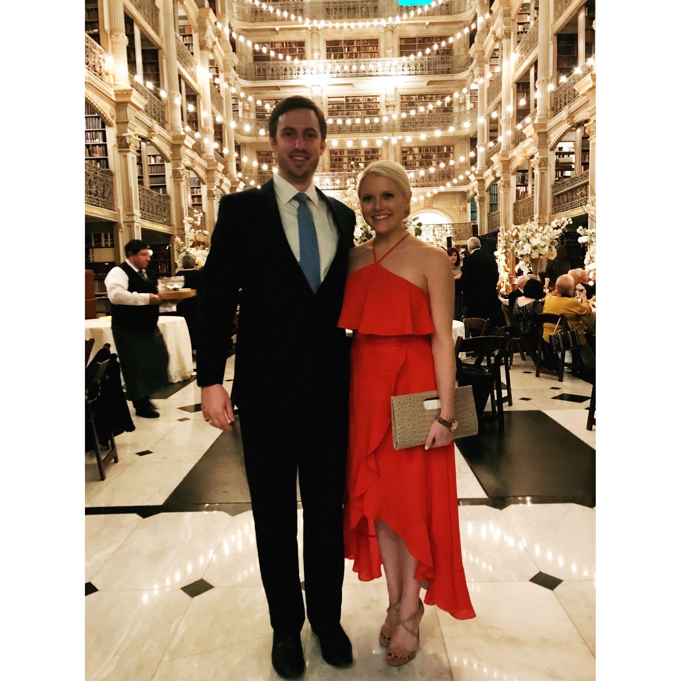 Friends' wedding at the George Peabody Library in Baltimore, MD (Jan 2018)