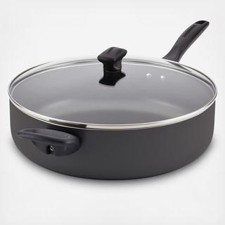 Nonstick Covered Jumbo Saute Pan with Helper Handle