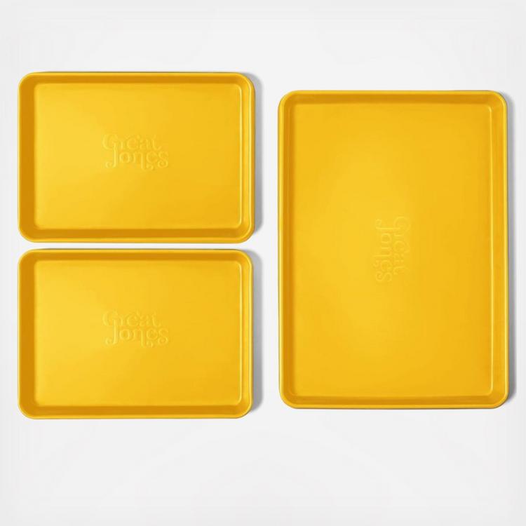 Ceramic Non-Stick Sheet Show 3-Piece Pan Set