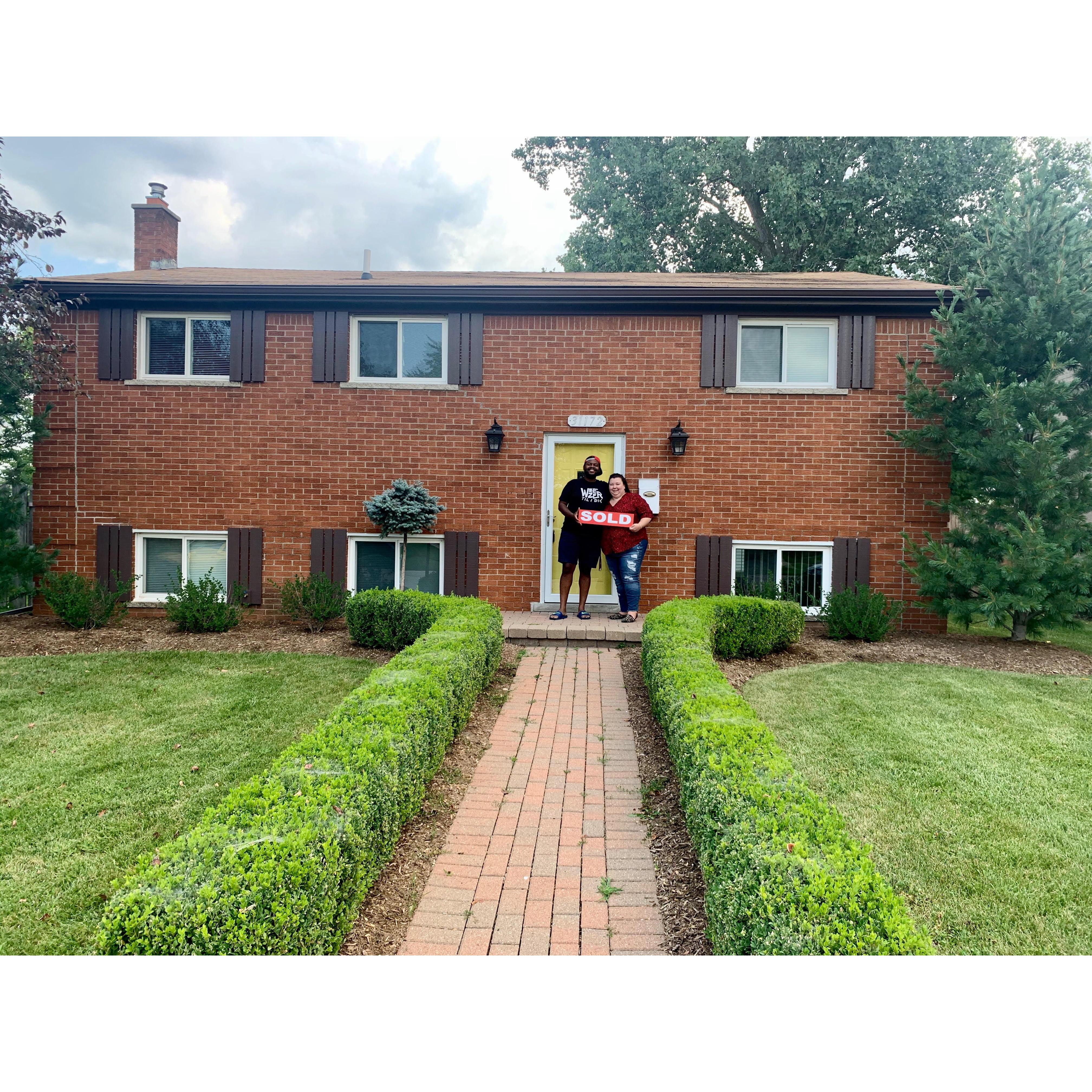 Our first house! August 2020