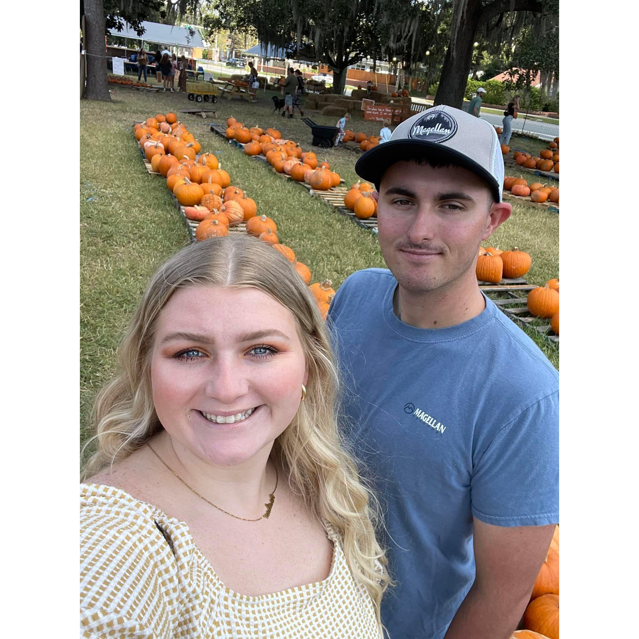 Pumpkin patch with my pumpkin!