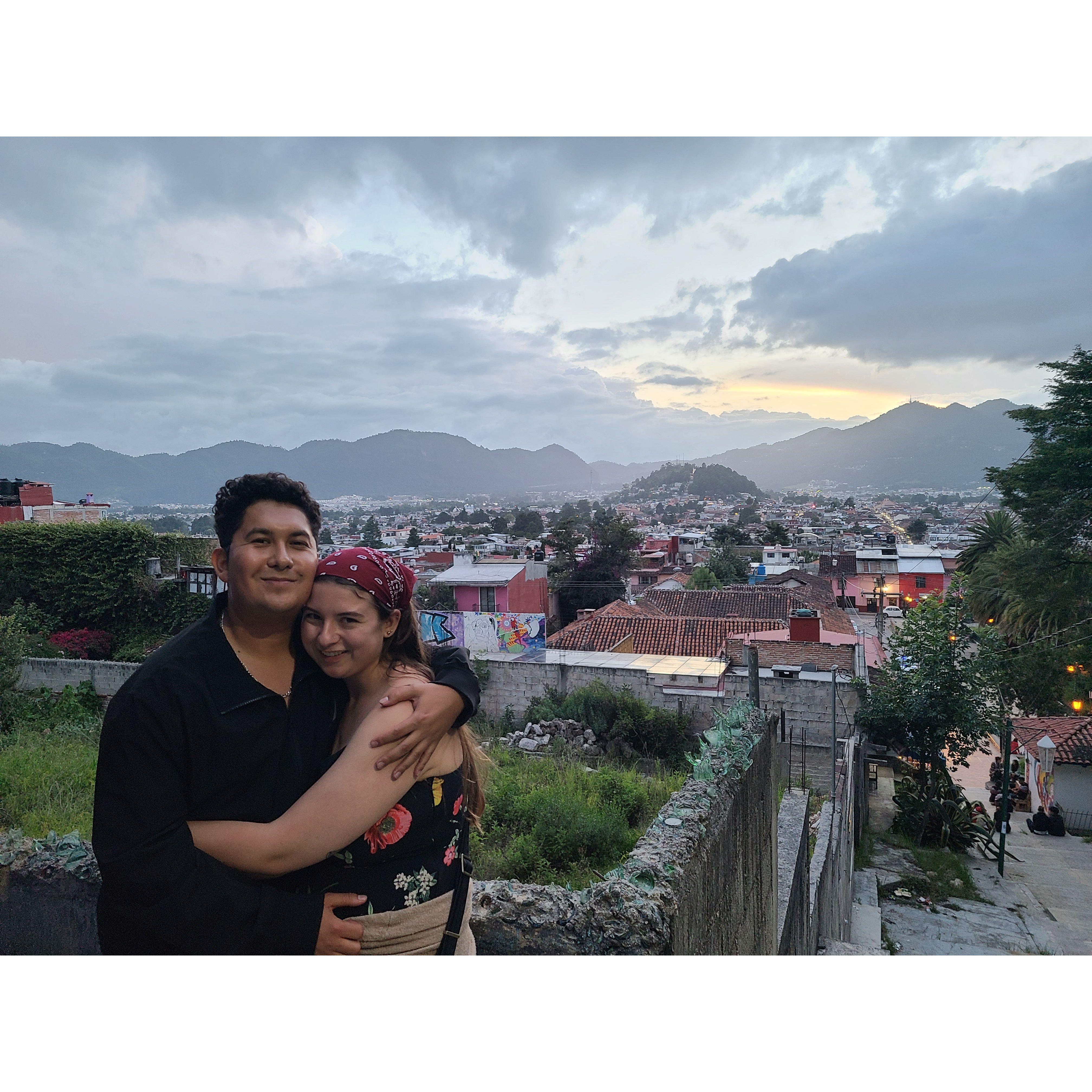 One of our first photos together, taken in San Cristobal de las Casas, Chiapas