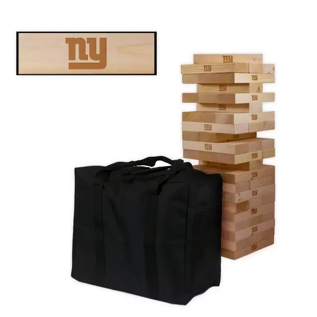 NFL New York Giants Giant Wooden Tumble Tower Game