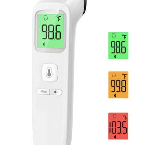 No-Touch Thermometer for Adults and Kids, Accurate Digital Baby Thermometer, Fever Alarm & Silent Mode, 2 in 1 Forehead & Object Mode