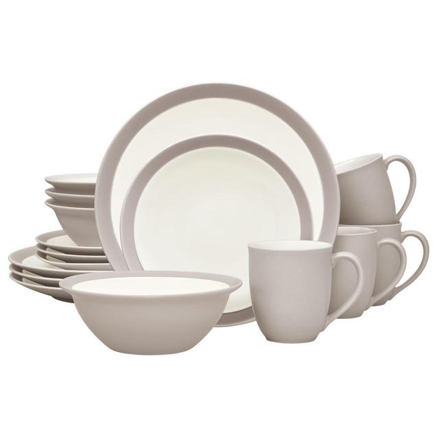 Noritake® Colorwave Curve 16-Piece Dinnerware Set in Sand