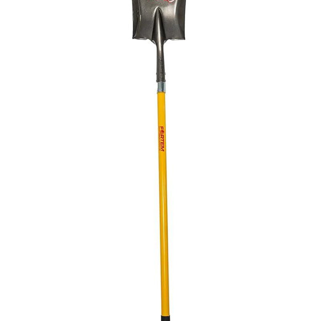 FORTEM Professional Grade Flat Shovel with 48" Fiberglass Handle