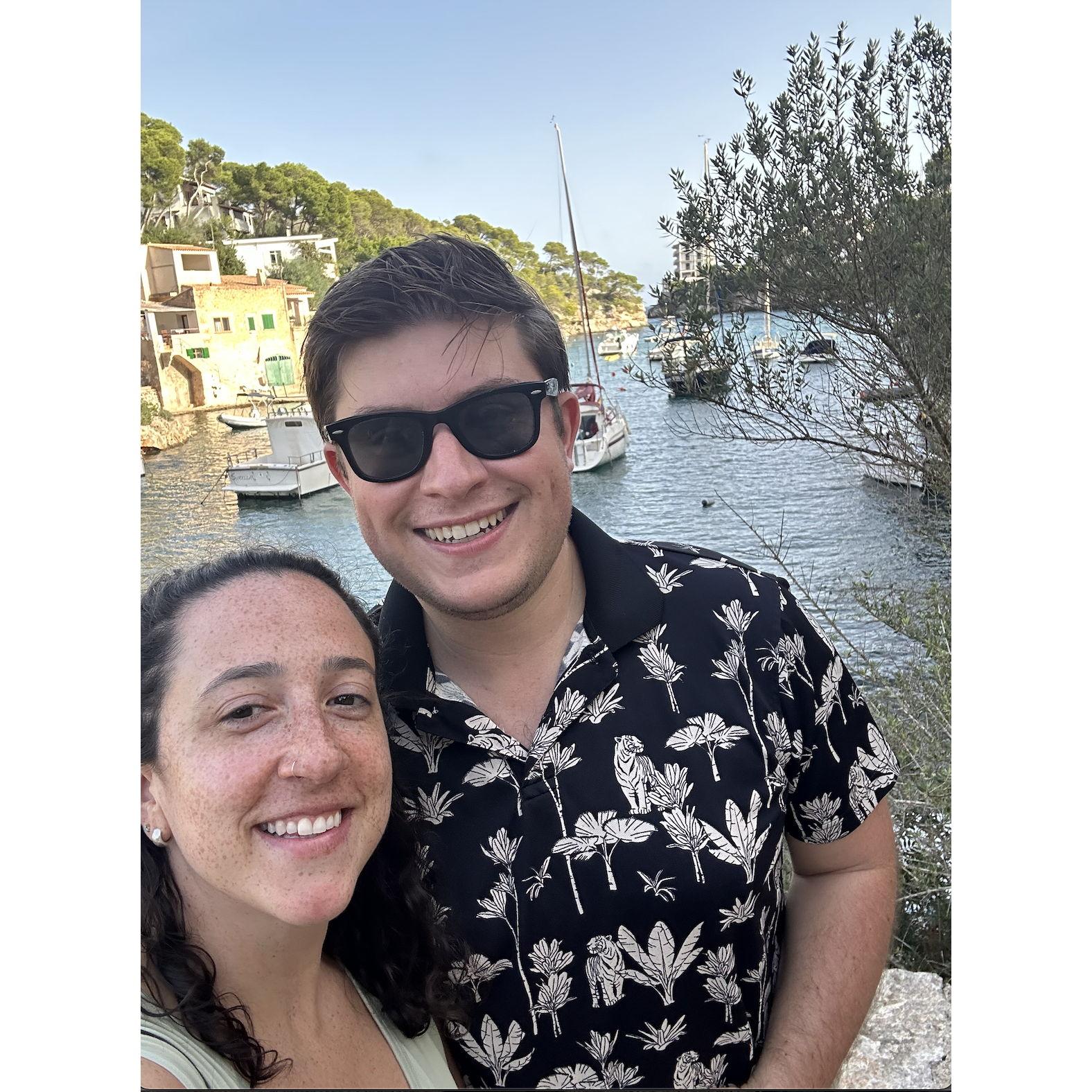 Exploring the Calas in Mallorca, Spain. Our first international trip together <3