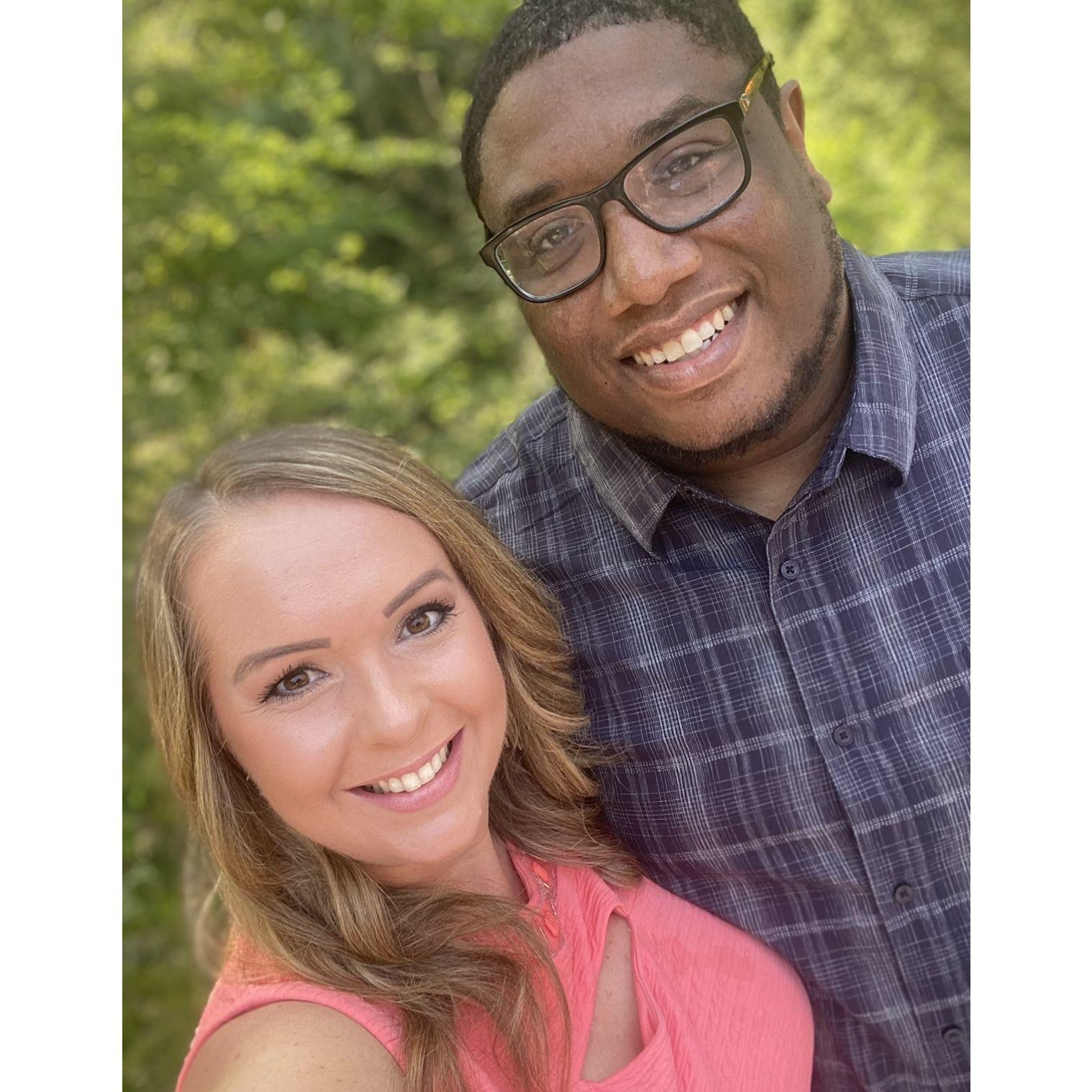 Our first road trip as a couple ~ we traveled 9 hours in a car together to NC to see Lindsay's cousins get married. I think KJ got inspired because the next weekend, he proposed!