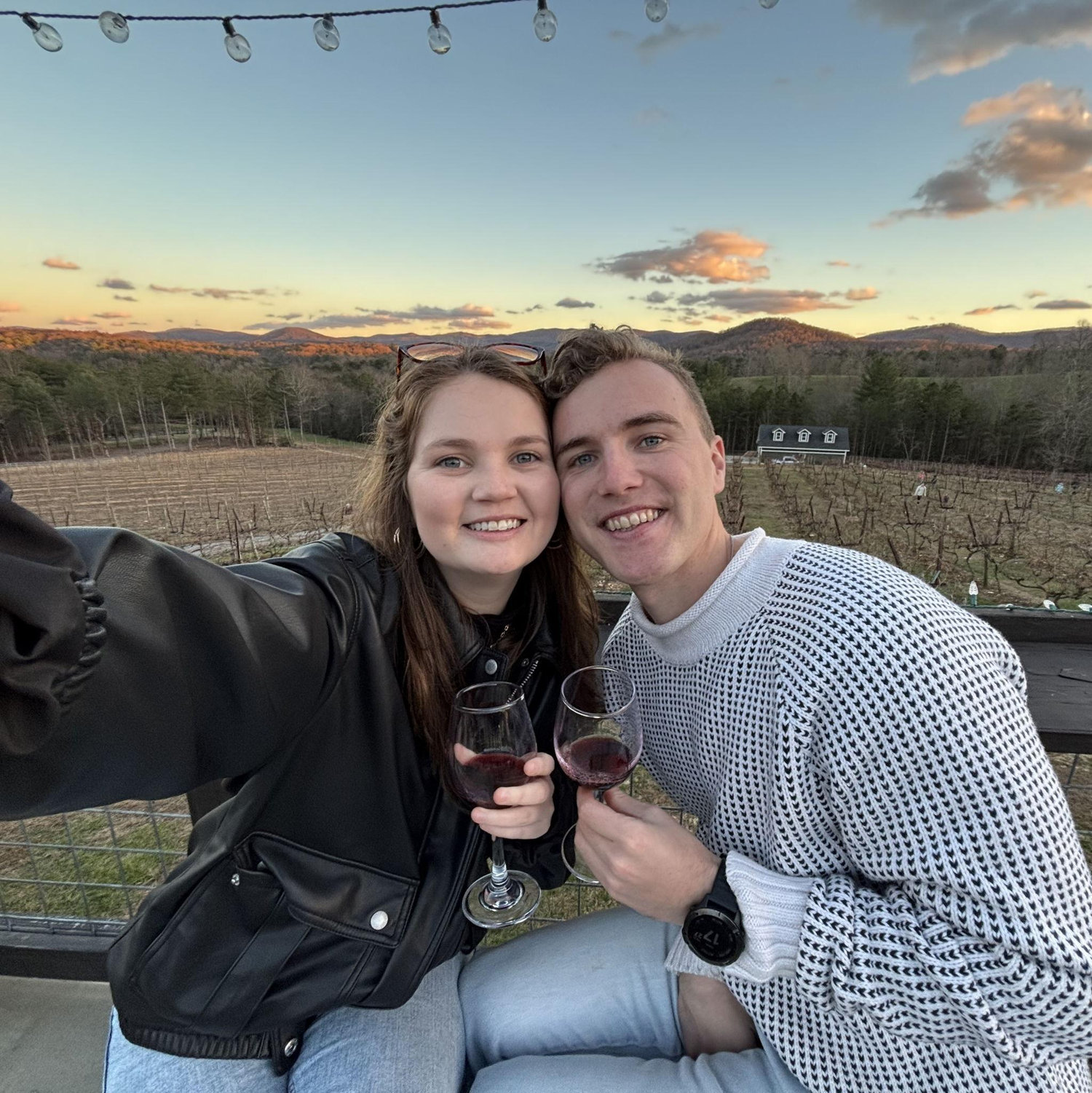 Tasting wine in Ellijay, GA