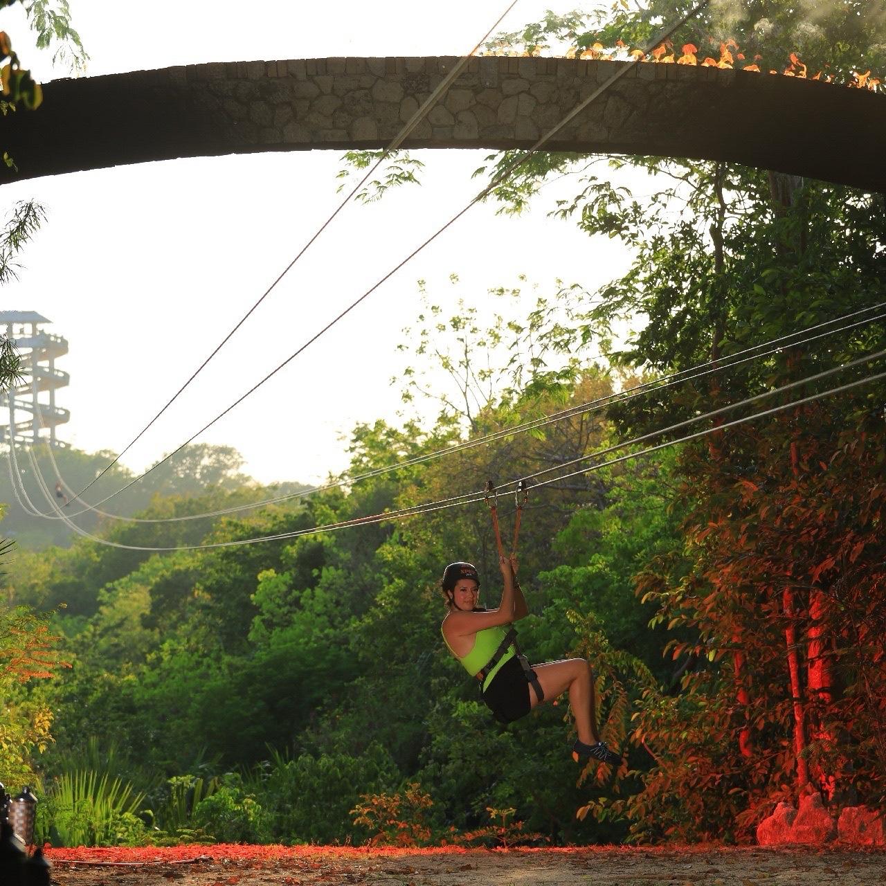 Zip-lining at Xplor!